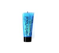 GRIM'TOUT - Gel con purpurina para rostro y cuerpo - Maquillaje para festivales y ocio creativo - Unidad: 1 tubo en blíster - Volumen: 25 ml - Color: Turquese
