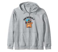 Grin and "bear it" Sudadera con Capucha