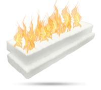 GRINADA® Chimenea de Fibra de Cerámica, Bioetanol, Lana y Esponja de Cerámica, Biochimenea, Accesorios para Chimenea