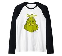 Grinch - Feeling Grinchy Today Smile Camiseta Manga Raglan