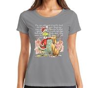 Grinch Max Christmas Santa Rudolph - Camiseta para mujer, gris, 3XL