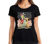 Grinch Max Christmas Santa Rudolph - Camiseta para mujer, Negro , M