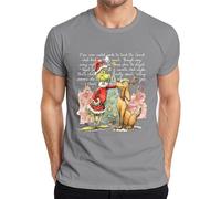Grinch Max Christmas Santa Rudolph Perro Navidad Regalo Camiseta Hombre, gris, XL