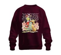Grinch Max Christmas Santa Rudolph Perro Navidad Regalo Unisex Sudadera Sudadera, granate, L