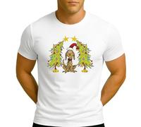 Grinch Max Dog Árbol de Navidad | Navidad Navidad Navidad X-Mas Camiseta Hombre, Blanco, 3XL