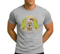 Grinch Max Dog Árbol de Navidad | Navidad Navidad Navidad X-Mas Camiseta Hombre, gris, XXL