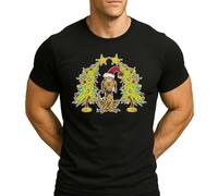Grinch Max Dog Árbol de Navidad | Navidad Navidad Navidad X-Mas Camiseta Hombre, Negro , S