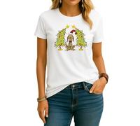 Grinch Max Dog Árbol de Navidad | Navidad Navidad X-Mas Camiseta Mujer, Blanco, M