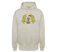 Grinch Max Dog Árbol de Navidad | Navidad Navidad X-Mas Sudadera con capucha, piedra natural, M