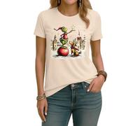 Grinch & Max Merry Christmas - Camiseta para mujer, natural, S
