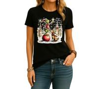 Grinch & Max Merry Christmas - Camiseta para mujer, Negro , L
