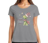 Grinch Maybe Christmas Means More - Camiseta divertida para mujer, gris, M