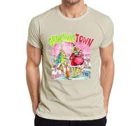GrinchmasTown Grinch Santa Claus Regalos Max Reno Divertido Camiseta Hombre, naturaleza, S