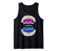 Grind and Shine Funny Hombres Mujeres Empresario Dueño Dinero Efectivo Camiseta sin Mangas
