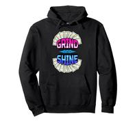 Grind and Shine Funny Hombres Mujeres Empresario Dueño Dinero Efectivo Sudadera con Capucha