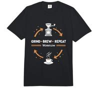 Grind Brew Repeat Ritual Café Espresso Casa Comfort Colors Adult Heavyweight T-Shirt