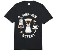 Grind Brew Repeat Ritual Café Espresso Casa Comfort Colors Adult Heavyweight T-Shirt