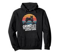 Grind Establece Luego Grind Niveles con Mi Perro Gamer Sudadera con Capucha