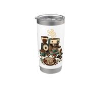 GRIND SIZE CALM Espresso Molinillo Ajuste Vaso térmico de acero inoxidable de doble pared