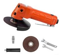 Grinder de ángulo neumático de 4 pulgadas de grado industrial para tareas de pulido y pulido de acabado superficial de eliminación de óxido en entornos de taller (naranja)