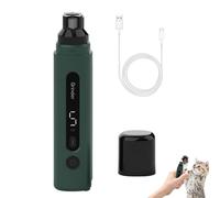 Grinder de clavos de perro tranquilo, archivo de uñas para perros,Tirmer de uñas eléctrico de seguridad silenciosa ajustable con luz LED | Suministros de aseo de mascotas portátiles para profesionales