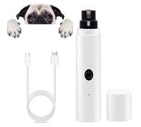 Grinder de uñas para perros | Molinillo de uñas de mascota eléctrica | Patillas profesionales para que se preparan y suavizan las patas de las uñas con protección de seguridad para pequeños perros y g