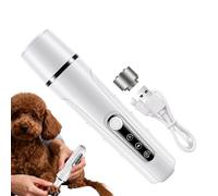 Grinder de uñas para perros - Recortadora eléctrica LED iluminada | USB Grinder de uñas de mascotas recargable con cabeza de reemplazo para perros, cachorros, gatos, , animales | Hogar, baño, r