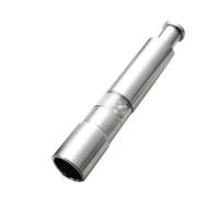 Grinder Tool, Pepper Mill Device, 1.06×6.02in Stainless Steel Body, Push-Button, Compact Labor Saving Design for Salt, Cumin, Camping, Home Cooking, Travel Use, Indoor