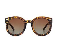 grinderPUNCH Gafas de sol extragrandes para mujer Círculo redondo Oversized Mod Fashion Tortoise