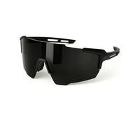 grinderPUNCH Gafas deportivas UV 400 para ciclismo, correr, senderismo, golf, pesca, conducción (negro), Negro