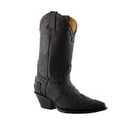 Grinders Arizona HI Botas Unisex Vaqueras de Cuero con Tacón Cubano de Baile