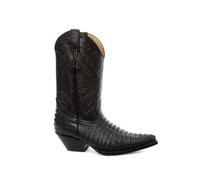 Grinders CAROLINA Negro Cocodrilo Hombre Cowboy Del Oeste Botas