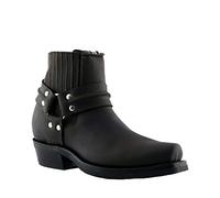 Grinders Renegade LO Botines Unisex Vaqueros de Cuero Marrón 9