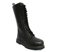 Grinders Rey Negro Hombre Unisex Puntera de Acero Seguridad Militar Punk Botas
