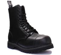 Grinders Stag 2015 - Botas de seguridad con puntera de acero para hombre, acabado mate, Negro X12, 41/41.5 EU