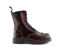Grinders Unisex Vino Soltero Acs Cuero Botas Puntera de Acero Cordones Combate