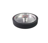 Grinding wheel, Rueda de contacto de caucho macizo de 12 x 2", 300 x 50 mm, for lijadora de banda con equilibrio dinámico, dureza 65-70 A,Tool(6202 installed15.875)