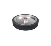 Grinding wheel, Rueda de contacto de caucho macizo de 12 x 2", 300 x 50 mm, for lijadora de banda con equilibrio dinámico, dureza 65-70 A,Tool(For 6202 Bearings)