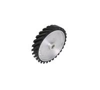 Grinding wheel, Rueda de contacto de goma ranurada de 300 x 50 mm, 12 x 2 pulgadas, for lijadora de banda con equilibrio dinámico, for rectificado de metal.,Tool