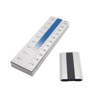 Grindometer - Medidor de finura de molienda de un solo canal, calibre Hegman de acero inoxidable, mide 0-100 μm y 0-8 Hegman (0-50 μm) para pruebas de precisión