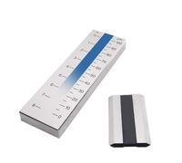 Grindómetro monocanal de acero inoxidable 0-100μm 0-8 Hegman | Acero resistente al desgaste, graduación Hegman 0,5, dimensiones de 170 x 50 x 12 mm, para pinturas y tintas