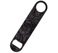 Grindstore - Abrebotellas modelo Metallic Flowers (Talla Única) (Gris)