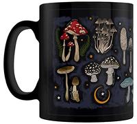 Grindstore The Mushroom Guide - Taza (diseño de guía), color negro