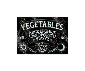Grindstore Vegetables Ouija Glass Rectangular Chopping Board