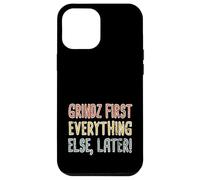 Grindz First Hawaiian Pidgin Hawaii Creole Inglés Aloha Carcasa para iPhone 12 Pro MAX