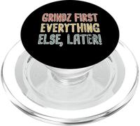 Grindz First Hawaiian Pidgin Hawaii Creole Inglés Aloha PopSockets PopGrip para MagSafe