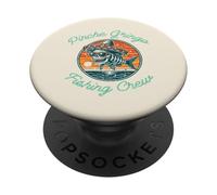 Gringo Fishing Crew Skeleton Fish Fisherman México Mujeres Hombres PopSockets PopGrip Adhesivo