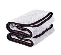 Griot's Garage 55586 PFM - Toalla Tejida de Rizo, 16 x 16 Pulgadas, Gris (Juego de 2)