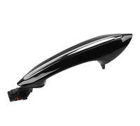 Griozzyi Cubierta de manija de puerta de automóvil Manija exterior de la puerta del coche para BMW Serie 5 7 F02 F10 F06 F07 Negro Blanco Marrón Exterior(Front Right Black)