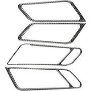 Griozzyi Cubierta del tirador puerta Adhesivo para panel de manija de puerta de coche de fibra de carbono antiarañazos para Porsche para Macan 2014-2021